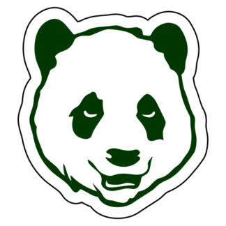 Sexy Panda Sticker (Dark Green)